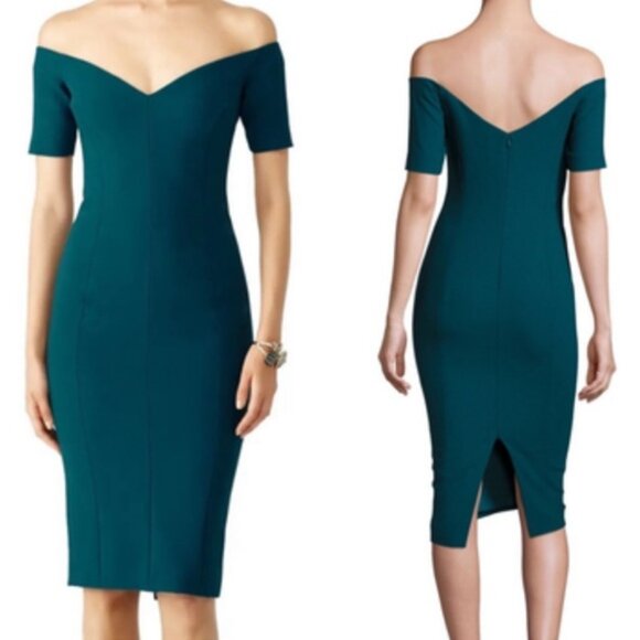 Cinq a Sept Birch Dress - Topaz Green - Size 2 - Picture 1 of 6